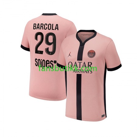 Fotballdrakt Paris Saint-Germain Bradley Barcola 29 Tredjetrøye 2024-2025 Kortermet
